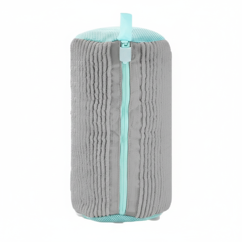 Durable Mesh Shoe Wash Bag with Zipper Rich Fluff Inside Protects Sneakers Casual Shoes in Washer Dryer Travel Storage Organizer