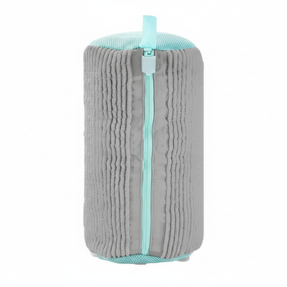 Durable Mesh Shoe Wash Bag with Zipper Rich Fluff Inside Protects Sneakers Casual Shoes in Washer Dryer Travel Storage Organizer