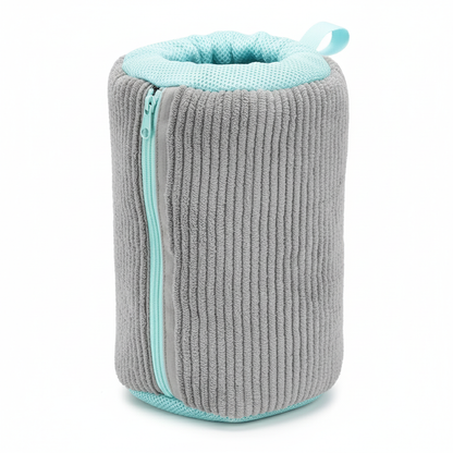 Durable Mesh Shoe Wash Bag with Zipper Rich Fluff Inside Protects Sneakers Casual Shoes in Washer Dryer Travel Storage Organizer